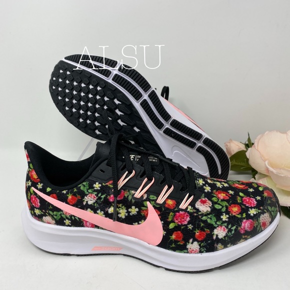 Nike Air Zoom Pegasus 36 VF GS Black Flower Women - Picture 6 of 12